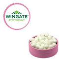 Small Pink Snap-Top Mint Tin Filled w/ Colored Candy